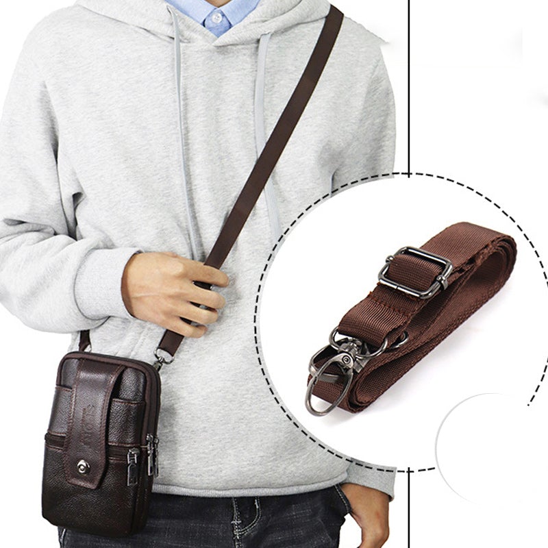 Joris | Vintage Herre Crossbody Talje Taske med Justerbar Rem