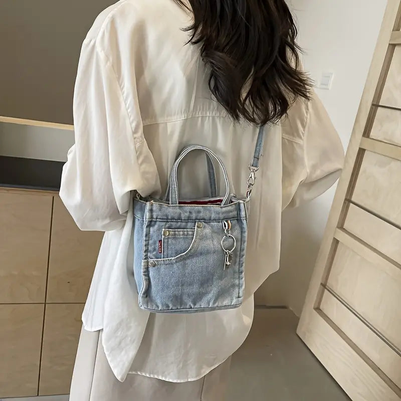 Eva | Stilfuld Denim Mini Crossbody Skuldertaske