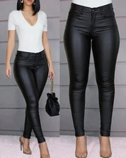 ELLEN | Læder Leggings Damer