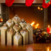 9 stk. himmelsk julekrybbesøjlestatue 6