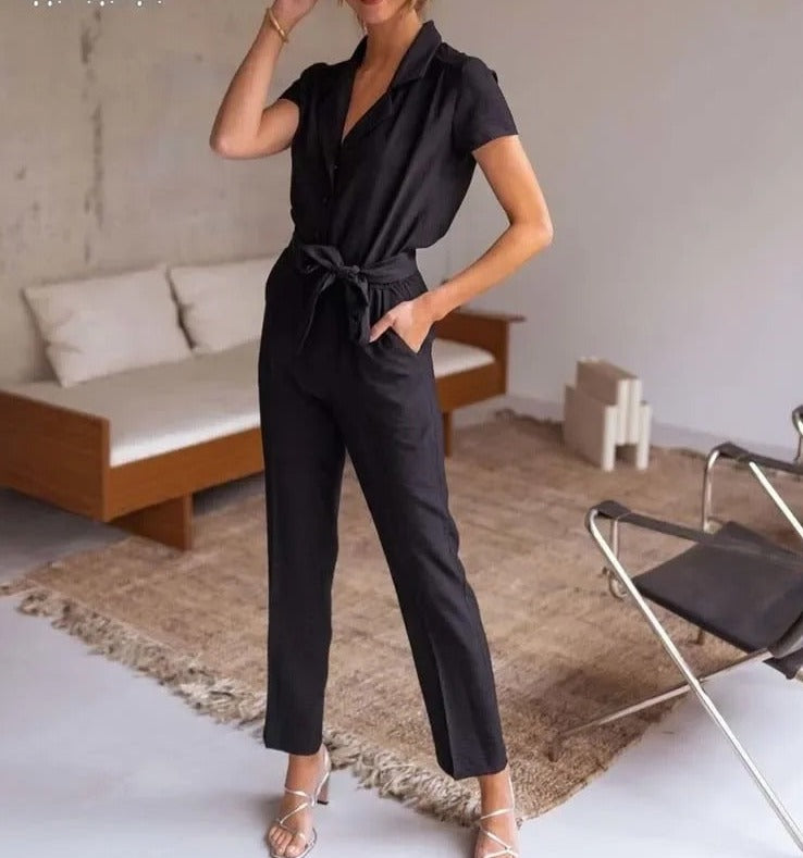 Vera | Casual Jumpsuit med Strik