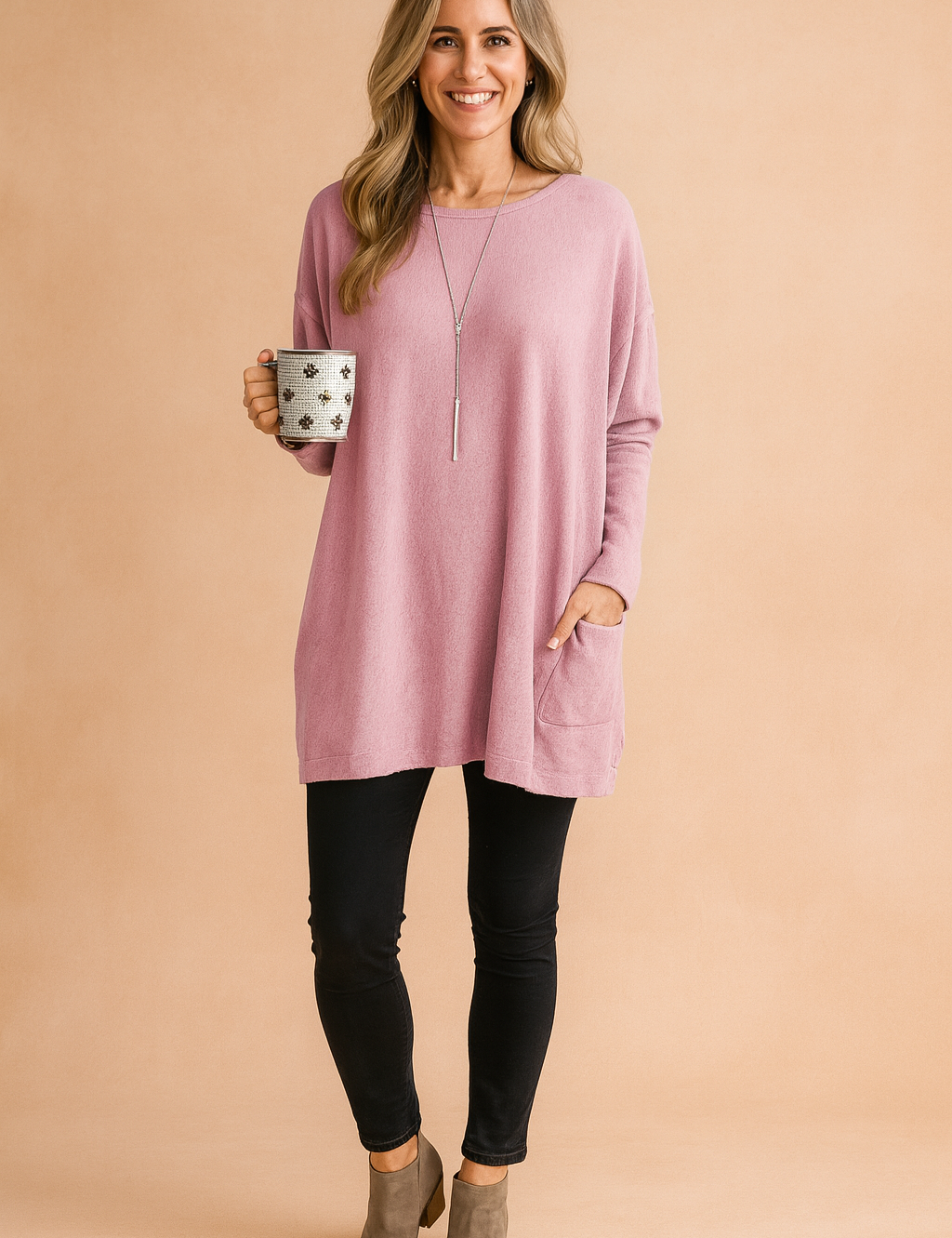 Adele | Overdimensioneret dametrøje med lommer til hverdagsbrug 1