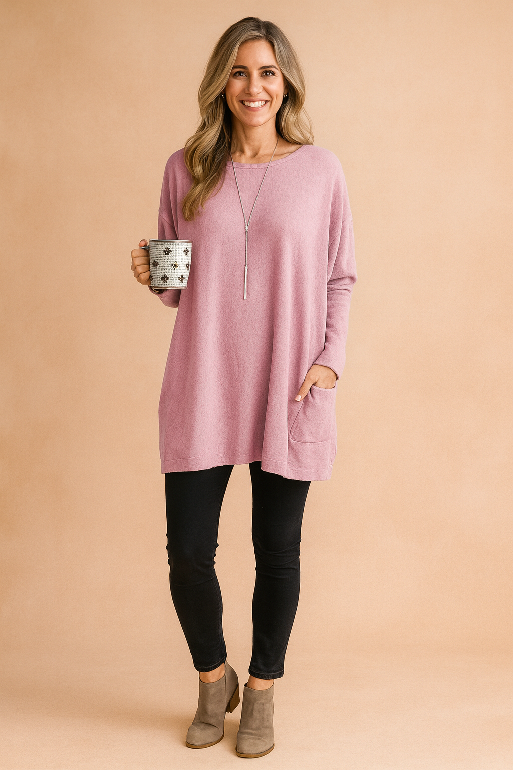 Adele | Overdimensioneret dametrøje med lommer til hverdagsbrug 1