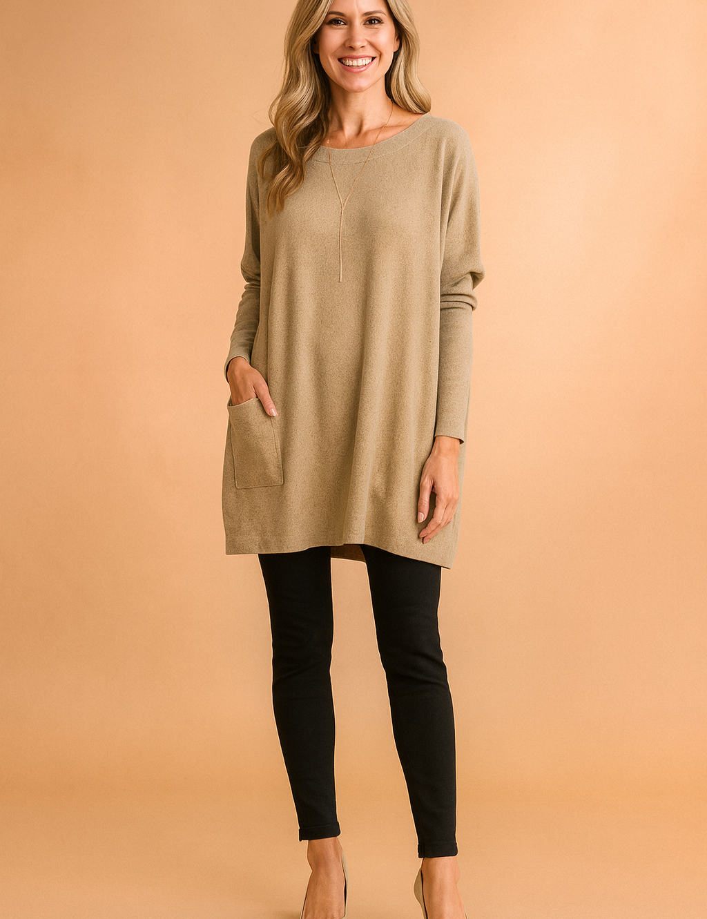 Adele | Overdimensioneret dametrøje med lommer til hverdagsbrug 2