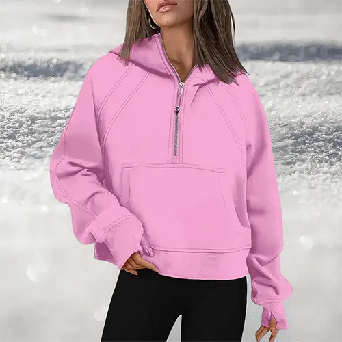 Aleta | Pullover med Halv Lynlås til Komfort og Stil