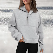 Aleta | Pullover med Halv Lynlås til Komfort og Stil