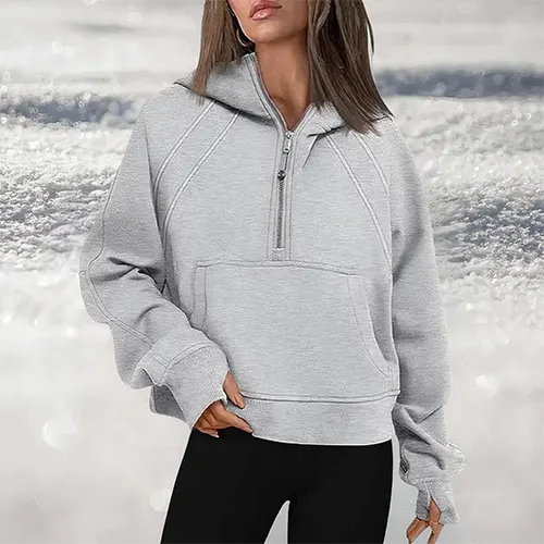 Aleta | Pullover med Halv Lynlås til Komfort og Stil