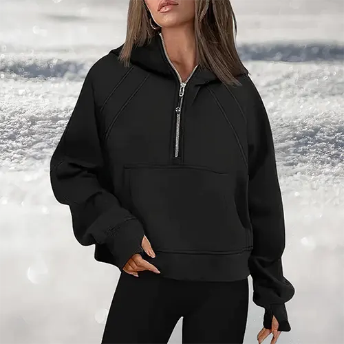 Aleta | Pullover med Halv Lynlås til Komfort og Stil