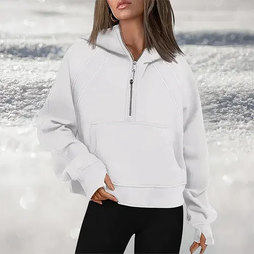 Aleta | Pullover med Halv Lynlås til Komfort og Stil