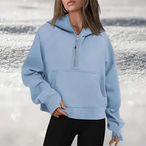 Aleta | Pullover med Halv Lynlås til Komfort og Stil