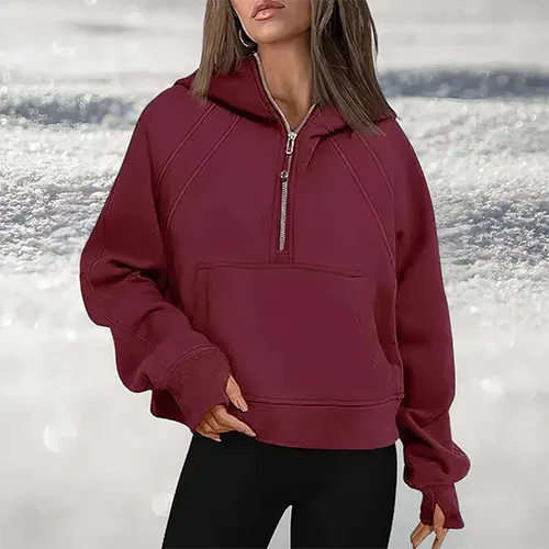 Aleta | Pullover med Halv Lynlås til Komfort og Stil