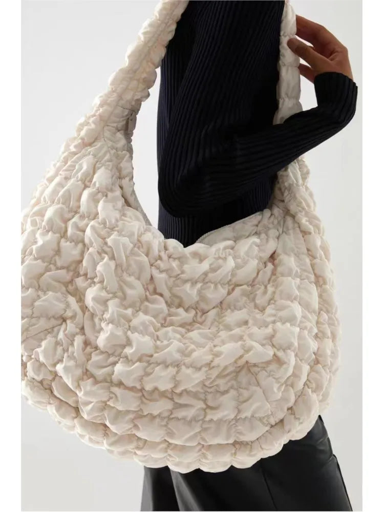 Alsidig dunskuldertaske til kvinder, let rejseledsager 2