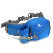 Alsidig løbebæltetaske med vandflaskeholder – Holdbar nylon med lynlåse til vandreture og maratonløb 6