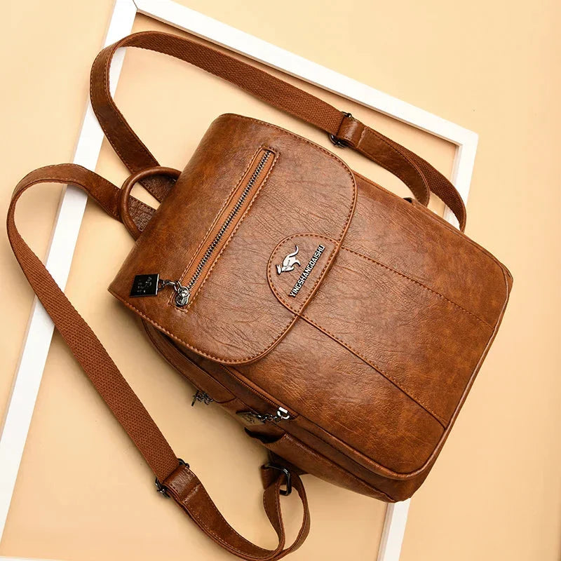 Alsidig tyverisikret rygsæk til kvinder i slidstærkt stof med stor kapacitet 6