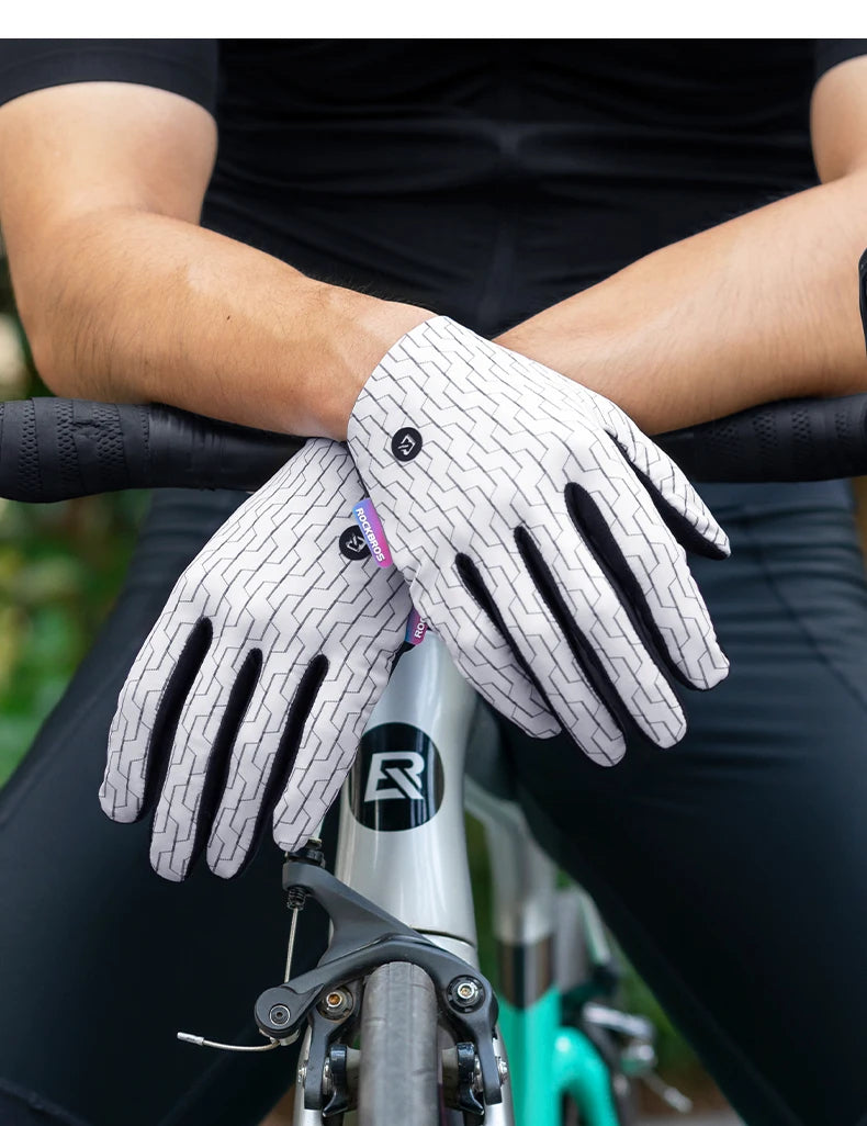 Åndbare stødabsorberende cykelhandsker – fortykkede håndfladepuder, MTB landevejscykelhandsker til komfortabel udendørssport 3