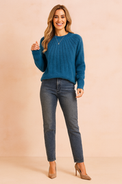 Aneta | Ribbet sweater 3