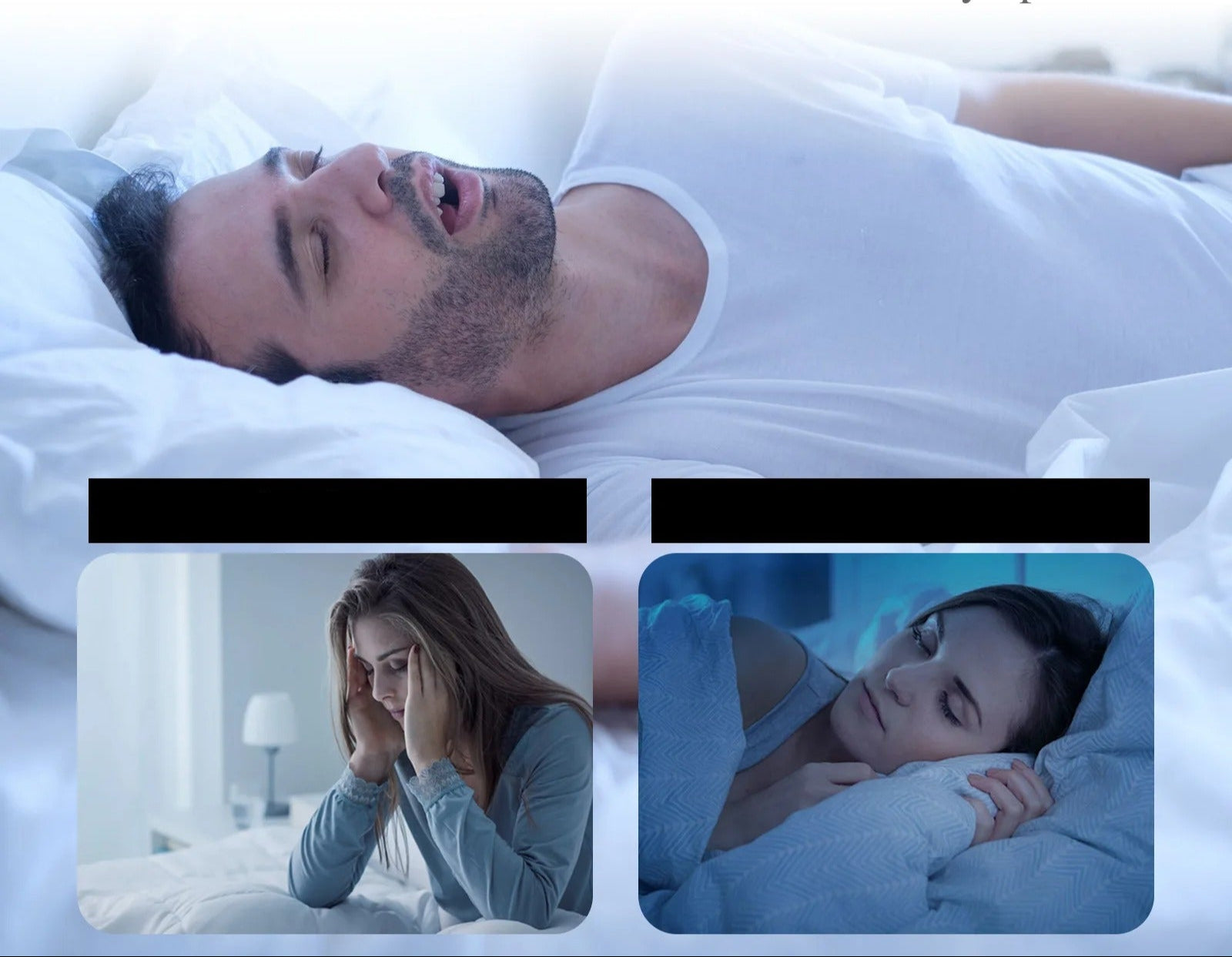 Anti-snorkenplaster til næseåndedrætskorrektion - mundortosetape for bedre søvn - virker øjeblikkeligt for at fjerne snorken, til mænd og kvinder 2