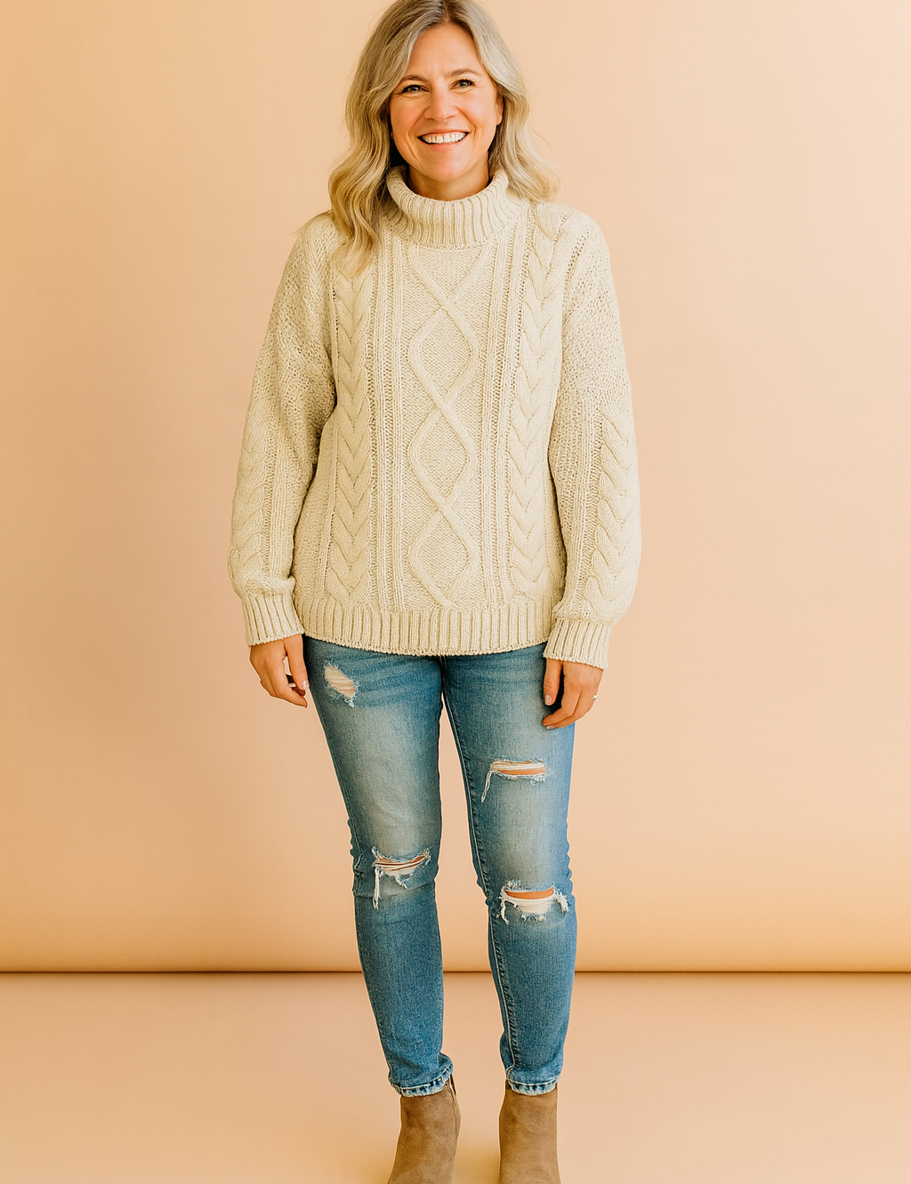 Aria | Klassisk rullekrave med tekstur 1