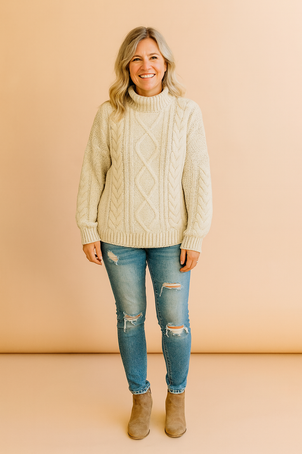 Aria | Klassisk rullekrave med tekstur 1