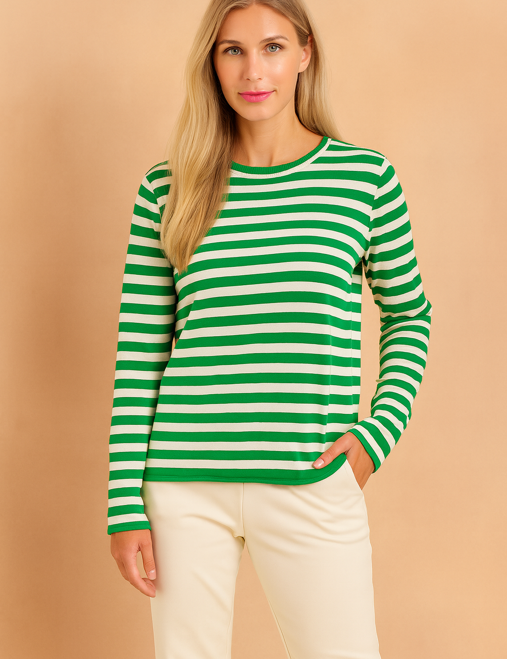 Arna | Klassisk stribet striktrøje 2