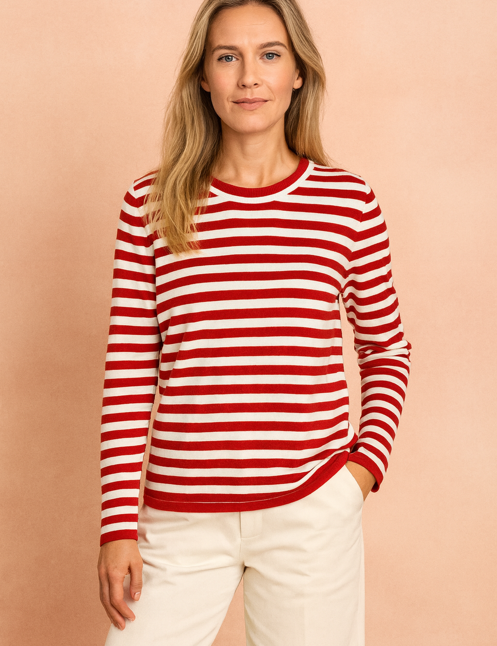 Arna | Klassisk stribet striktrøje 3