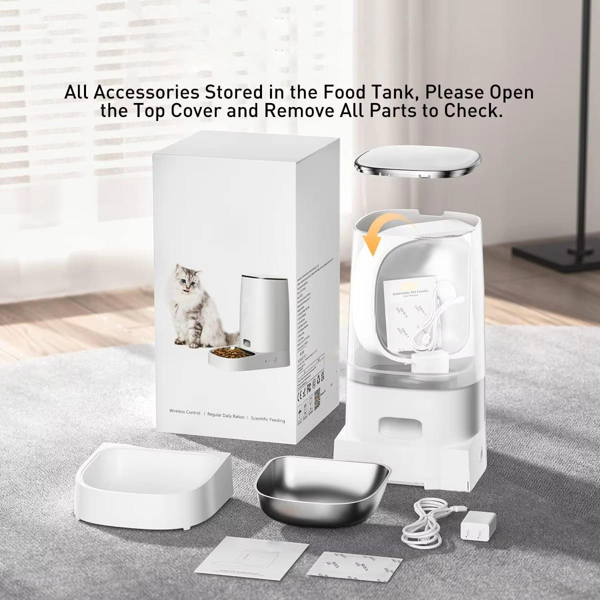 Automatisk kattefoderautomat 6