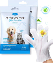 Badehandsker til kæledyr – Rengørings- og lugtfjernende vådservietter til hunde og katte, perfekt daglig plejeværktøj til kæledyr 0