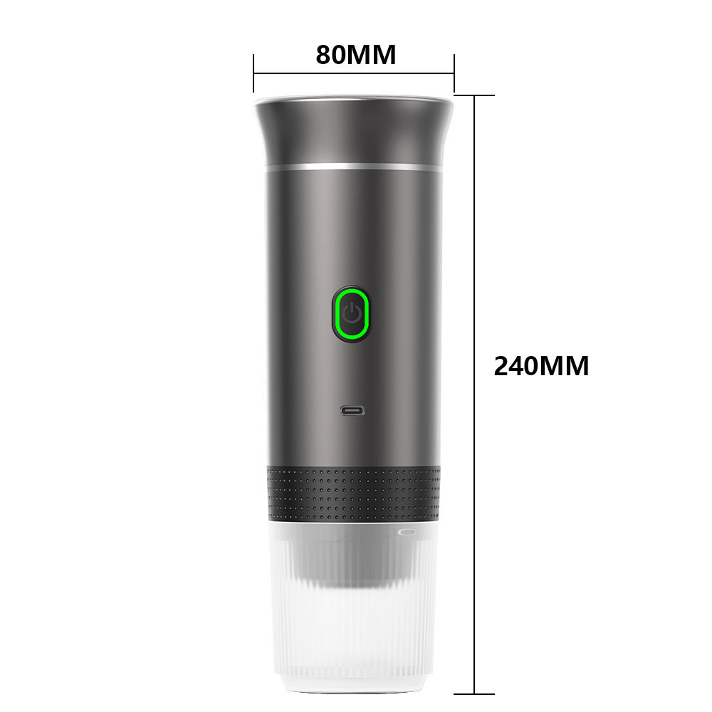Bærbar elektrisk espressomaskine – 3-i-1 kapsel- og pulvermaskine til frisk brygning når som helst, mens du rejser eller kører 6