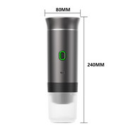 Bærbar elektrisk espressomaskine – 3-i-1 kapsel- og pulvermaskine til frisk brygning når som helst, mens du rejser eller kører 6