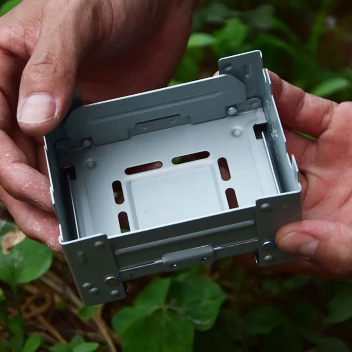 Bærbart alkoholkomfur til udendørs camping – Sammenklappelig brænder til fast brændstof til nødmadlavning, let og holdbart overlevelsesudstyr 1