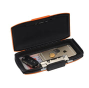 Bærbart mini-sikkerhedsskab – Opbevaringsboks med adgangskodelås og stålwire til smykker, kort, kontanter og telefonsikkerhed på farten 3