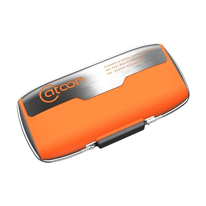 Bærbart mini-sikkerhedsskab – Opbevaringsboks med adgangskodelås og stålwire til smykker, kort, kontanter og telefonsikkerhed på farten 6