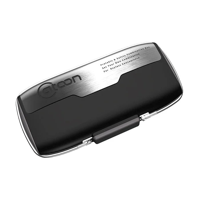 Bærbart mini-sikkerhedsskab – Opbevaringsboks med adgangskodelås og stålwire til smykker, kort, kontanter og telefonsikkerhed på farten 7