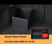 Bagagerumsorganisator til bilen – Forvandl dit køretøj med denne stilfulde multifunktionelle læderopbevaringstaske til ubesværet oprydning og værktøjshåndtering 17