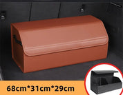 Bagagerumsorganisator til bilen – Forvandl dit køretøj med denne stilfulde multifunktionelle læderopbevaringstaske til ubesværet oprydning og værktøjshåndtering 19