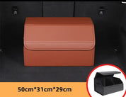 Bagagerumsorganisator til bilen – Forvandl dit køretøj med denne stilfulde multifunktionelle læderopbevaringstaske til ubesværet oprydning og værktøjshåndtering 4