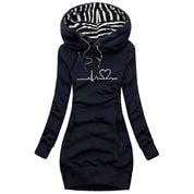 Bedrukte hoodie voor dames | Warm 3