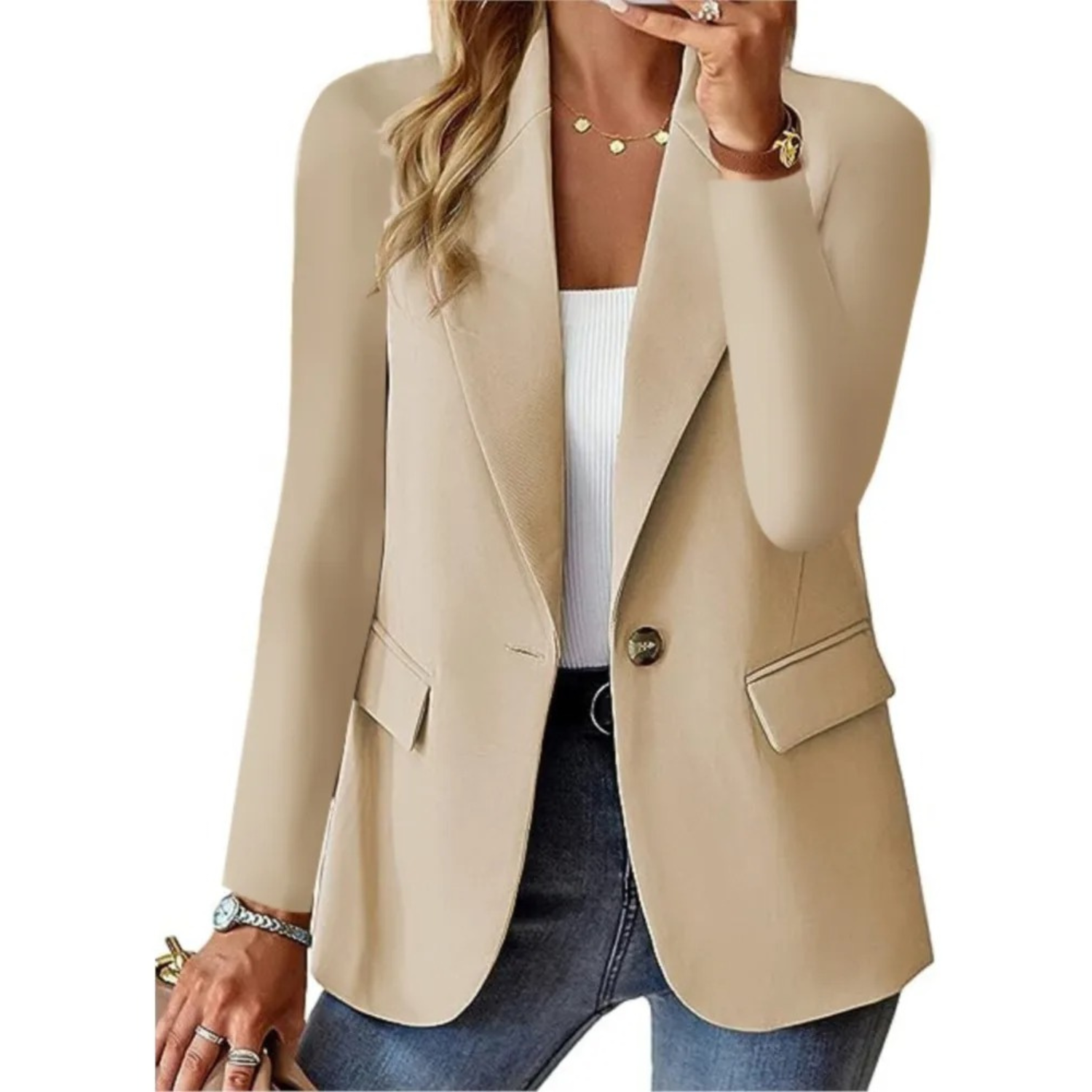 Trisha | Elegant Dame Blazer til Enhver Anledning