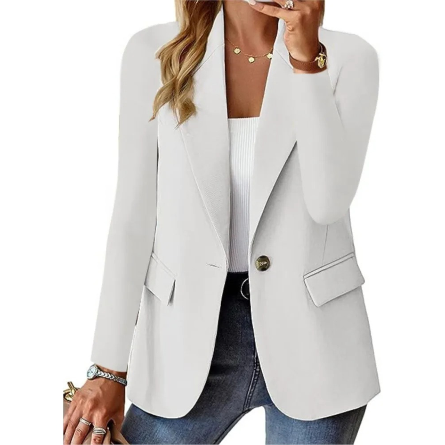 Trisha | Elegant Dame Blazer til Enhver Anledning