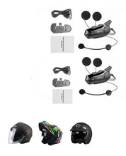 Bluetooth motorcykelhjelm intercom headset – 1000M trådløs interphone, håndfri opkald, krystalklar lyd til 2 kørere på ture og eventyr 7