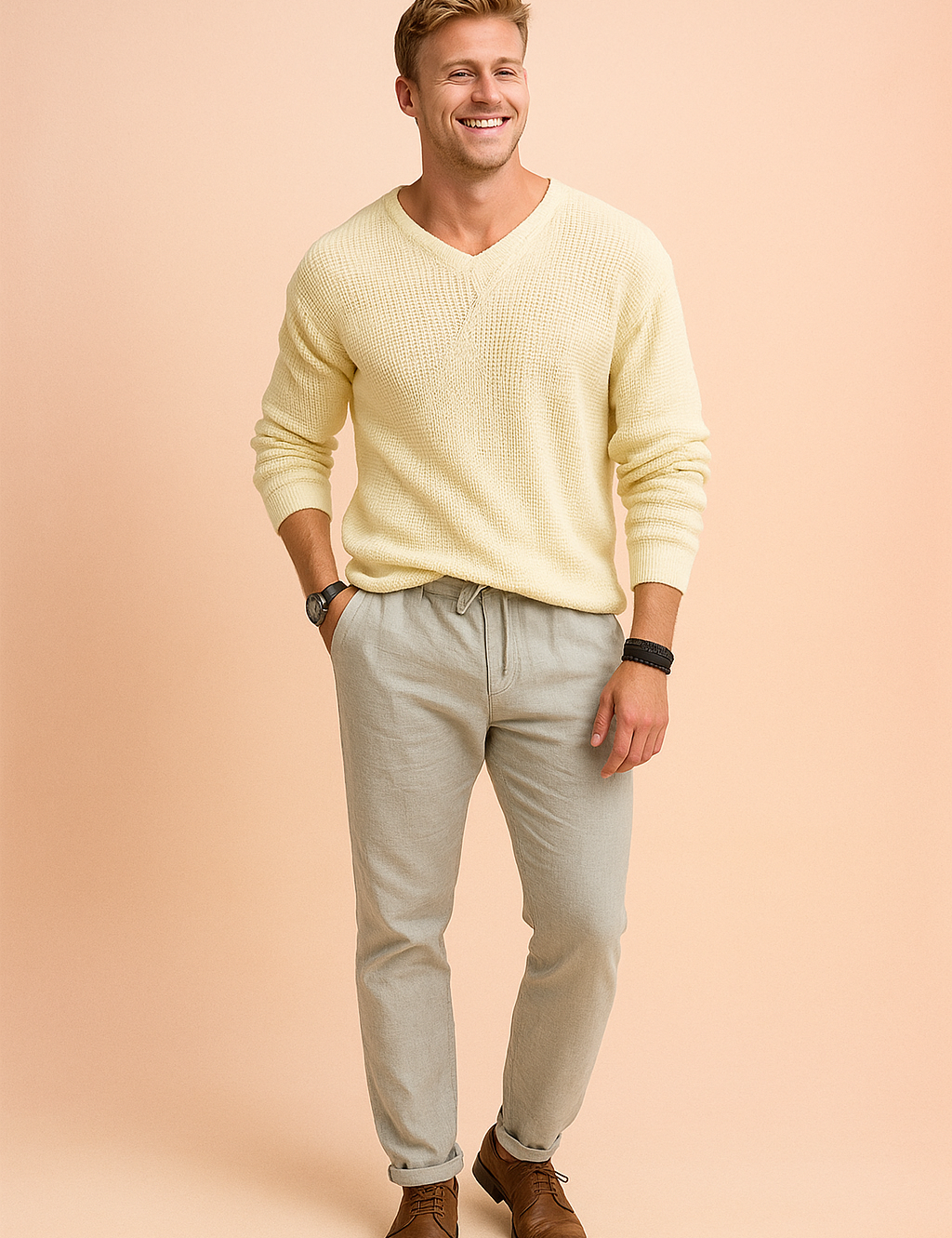 Bram | Herre afslappet, varm sweater | Blød strik 0