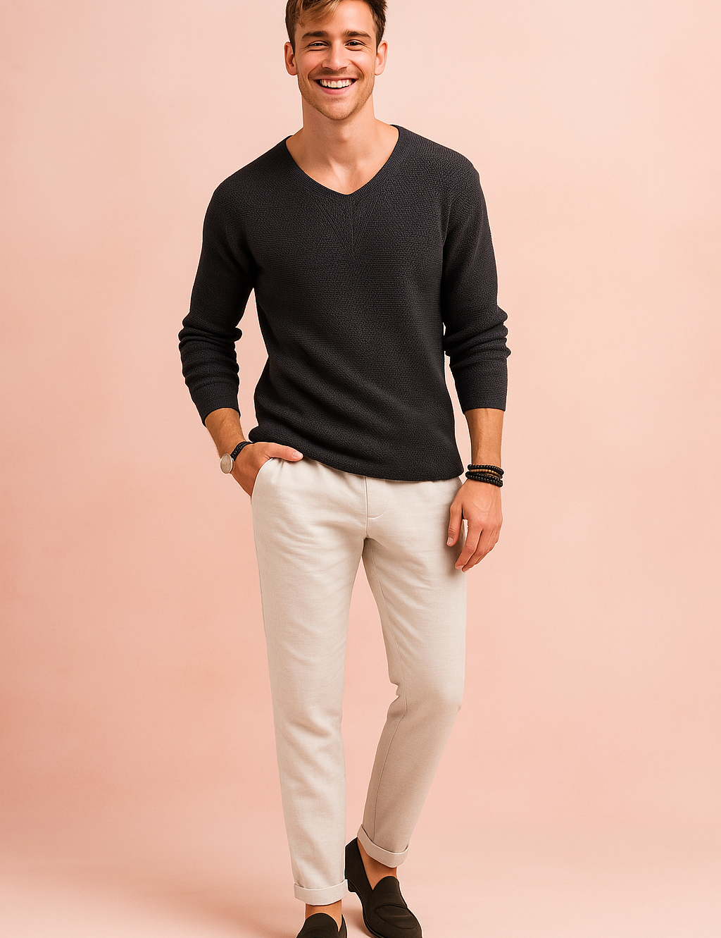 Bram | Herre afslappet, varm sweater | Blød strik 1