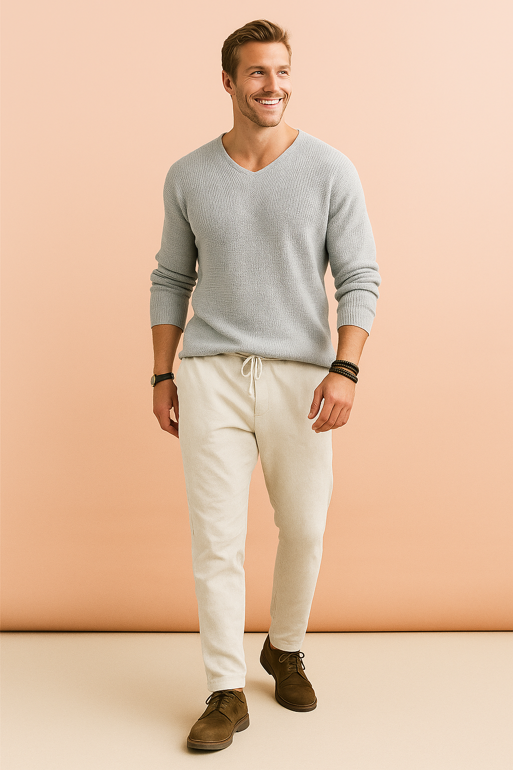 Bram | Herre afslappet, varm sweater | Blød strik 2