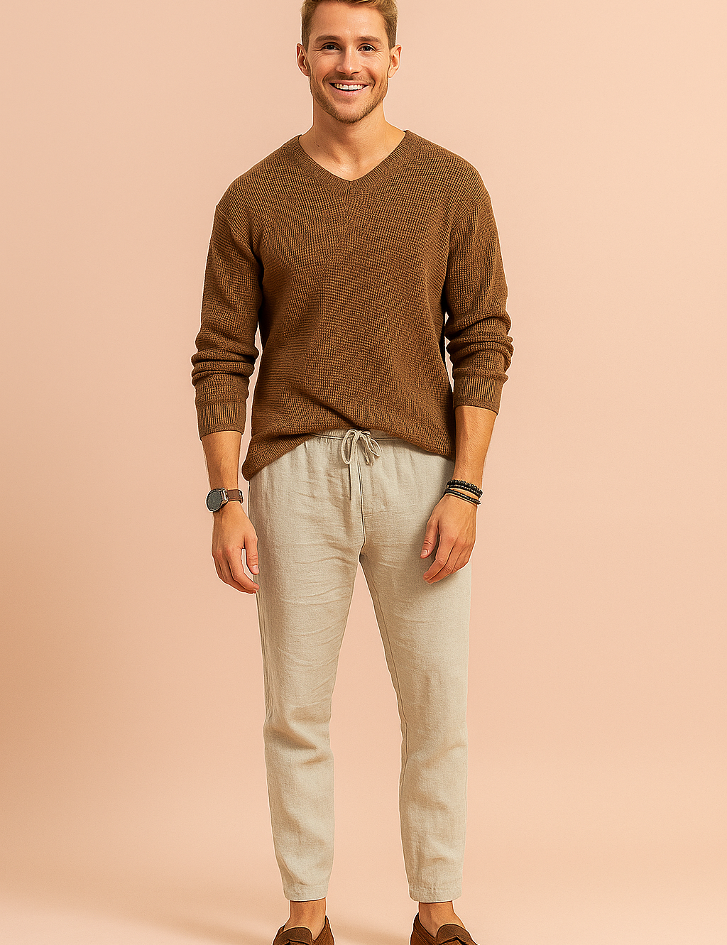 Bram | Herre afslappet, varm sweater | Blød strik 3