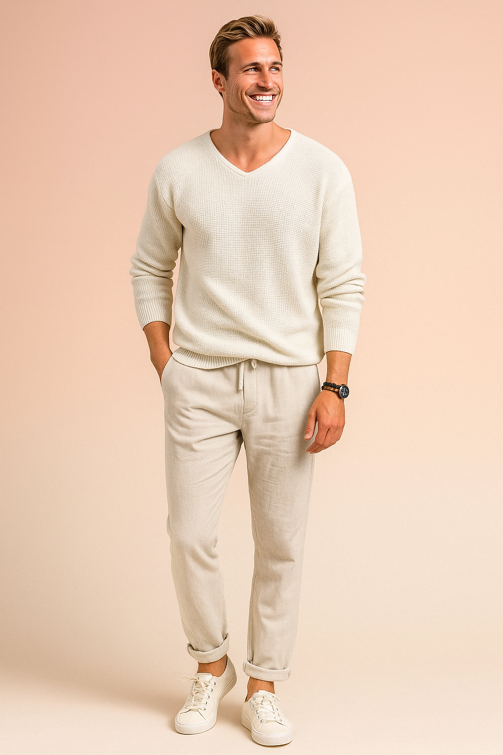 Bram | Herre afslappet, varm sweater | Blød strik 4