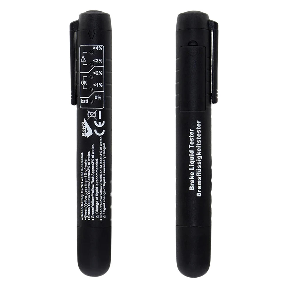Bremsevæskemålerpen til biler – LED-indikatorværktøj til præcis diagnosticering, vedligeholdelse og sikkerhedsovervågning af bremsevæske til biler 1