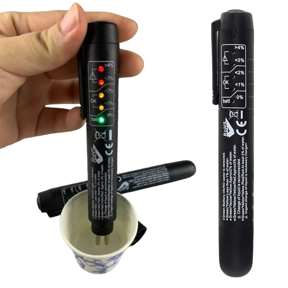 Bremsevæskemålerpen til biler – LED-indikatorværktøj til præcis diagnosticering, vedligeholdelse og sikkerhedsovervågning af bremsevæske til biler 6