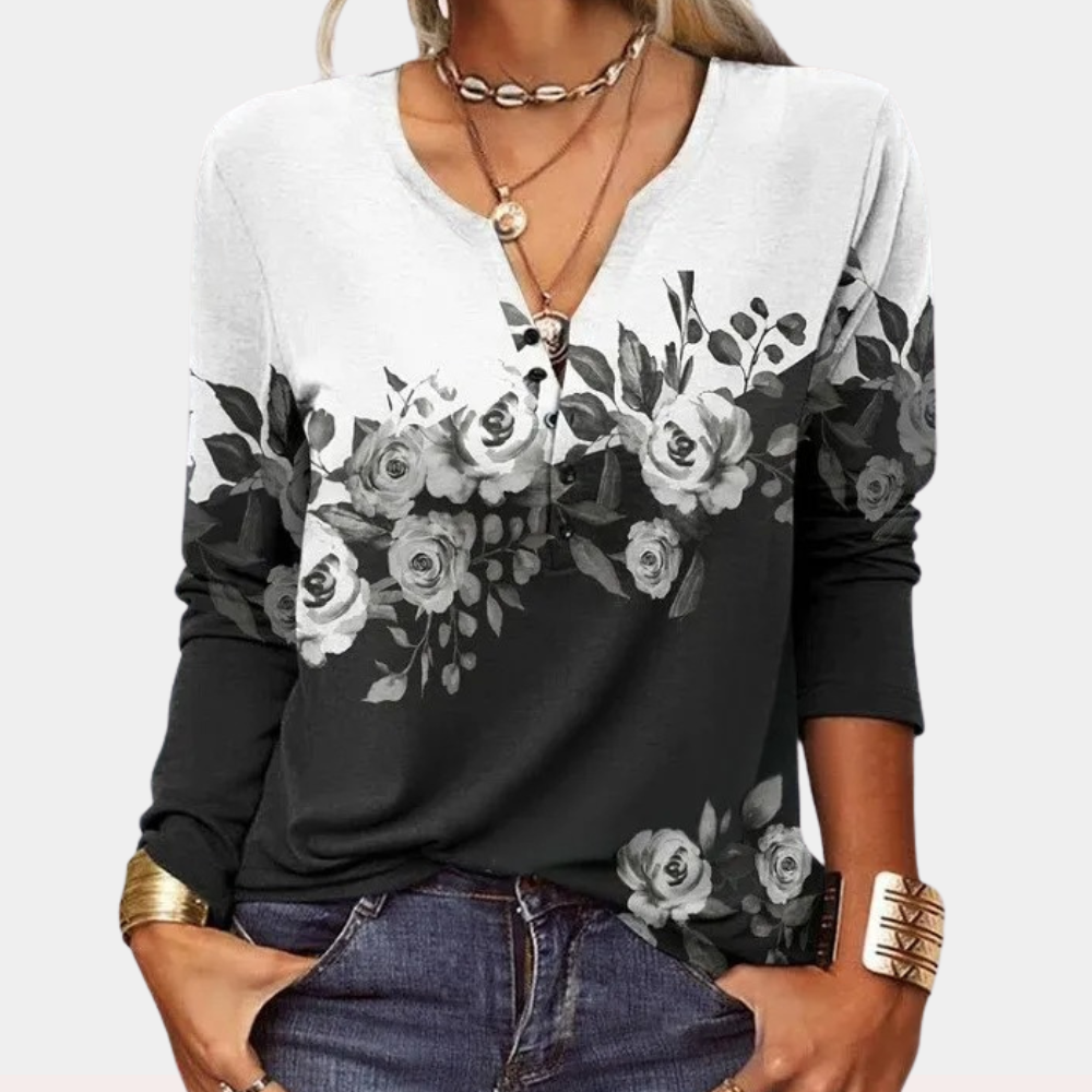 Chique let sommerbluse til kvinder med åndbart design
