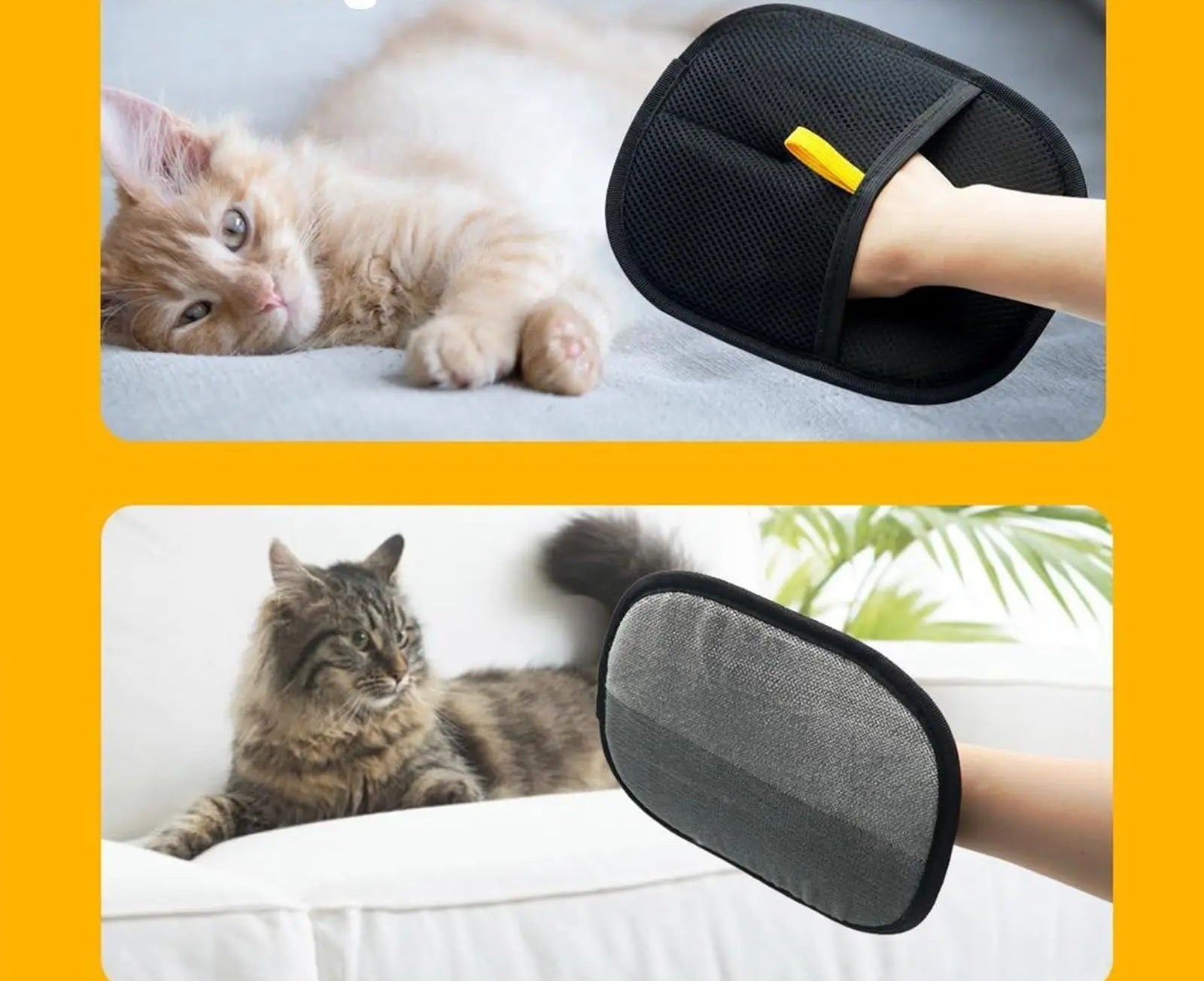 Celery dobbeltsidet plejehandske til kæledyr – genanvendelig plejehandske til katte og hunde, effektiv på pels, tøj og møbler 1