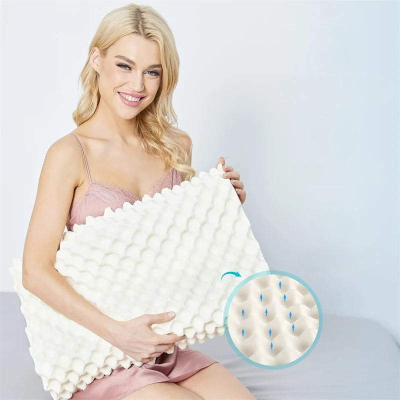 Cervikalpude i ren naturlig latex – ortopædisk memory foam til dyb søvn og beskyttelse mod mider 1